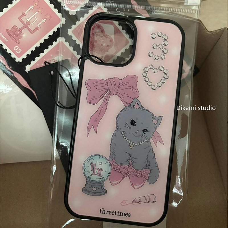 Heels - Kore Pembe Fiyonklu Yüksek Topuklu Kedi