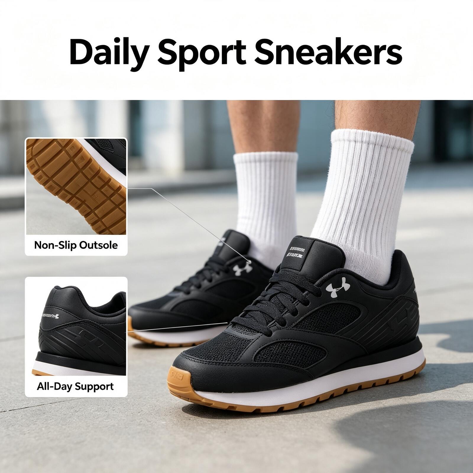 Air Cushion Jogger Shoes Men - Under Armour Jogger Minimalist, Çok Yönlü,