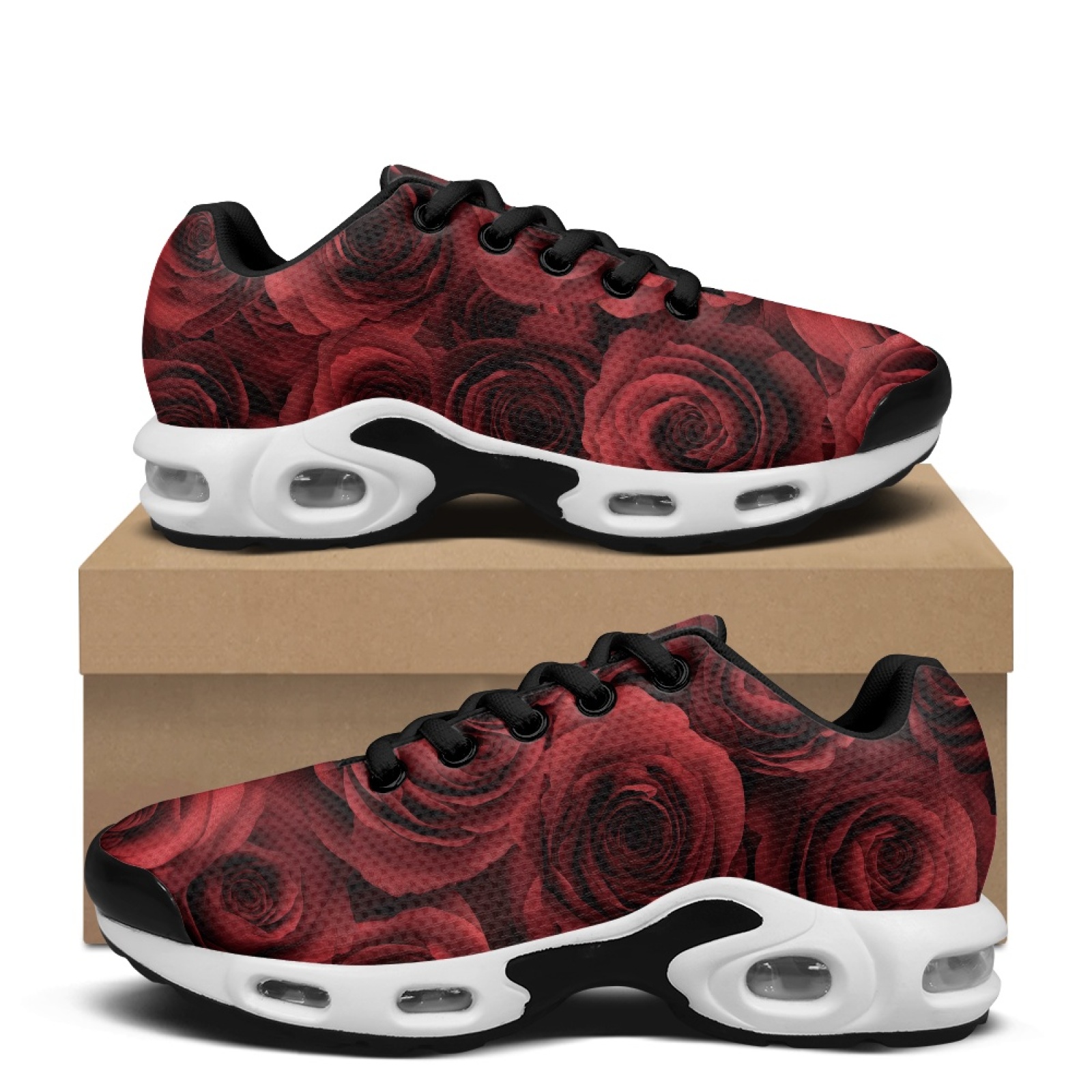 Air Cushion Jogger Shoes Men - PENSTROLL Tam Kırmızı Gül Rengi Hava