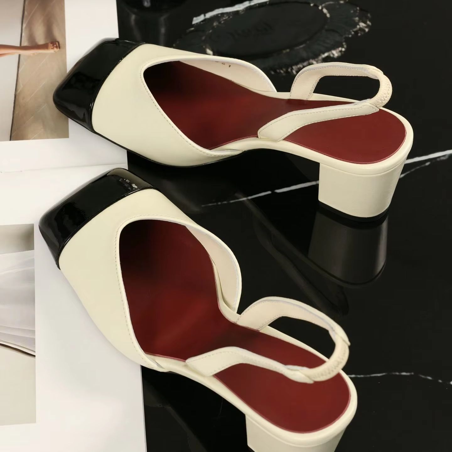 Kadınlar İçin İki Tonlu Krem S - Sandals incelemesi ve fiyatı