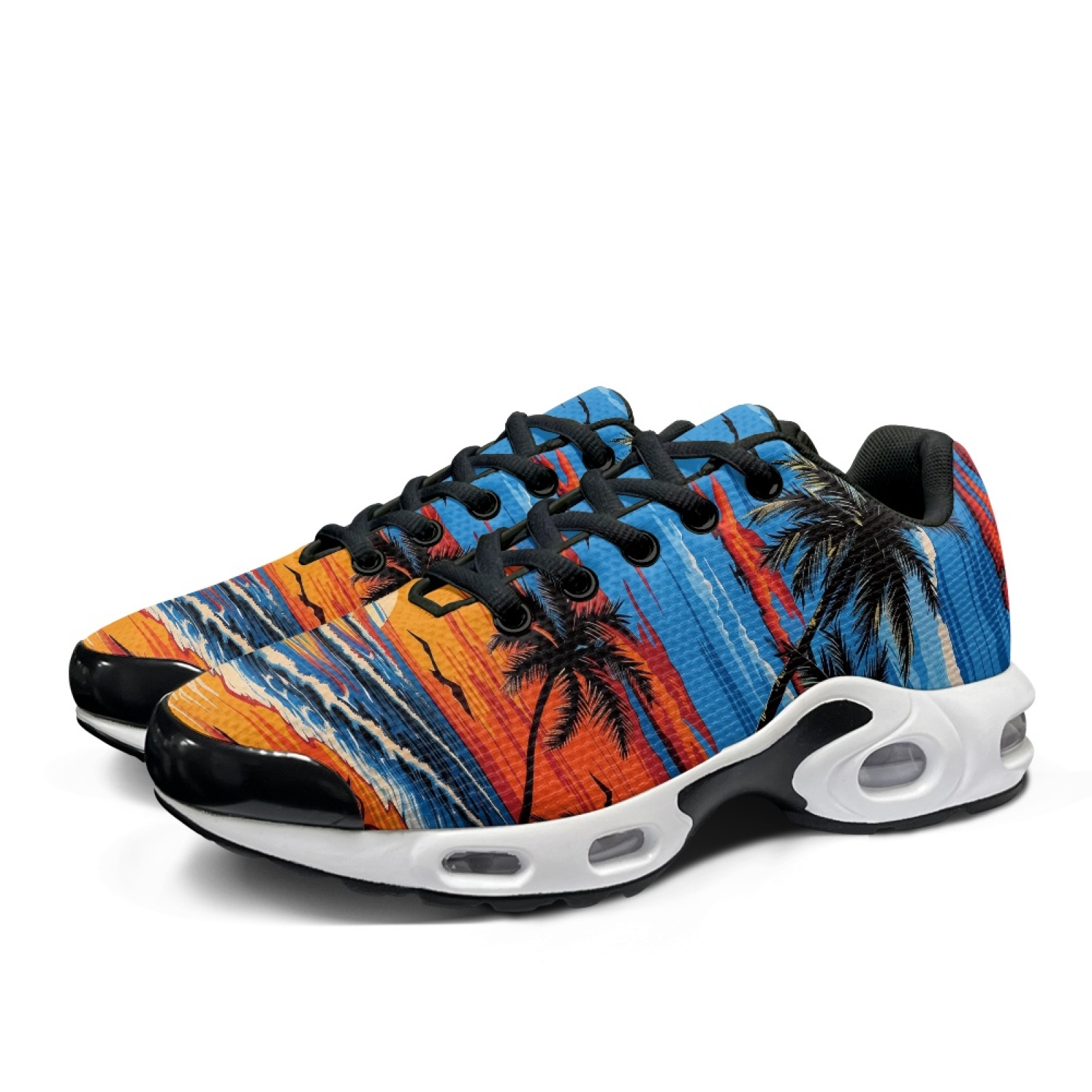 PENSTROLL Sunset Palm Trees Şı - Air Cushion Jogger Shoes Men incelemesi ve fiyatı