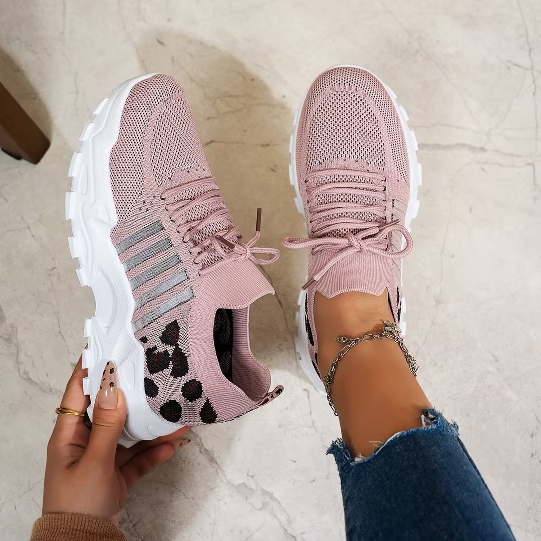 Kadın İlkbahar Sonbahar Örme K - Knit Fabric Lace Up Sneakers incelemesi ve fiyatı