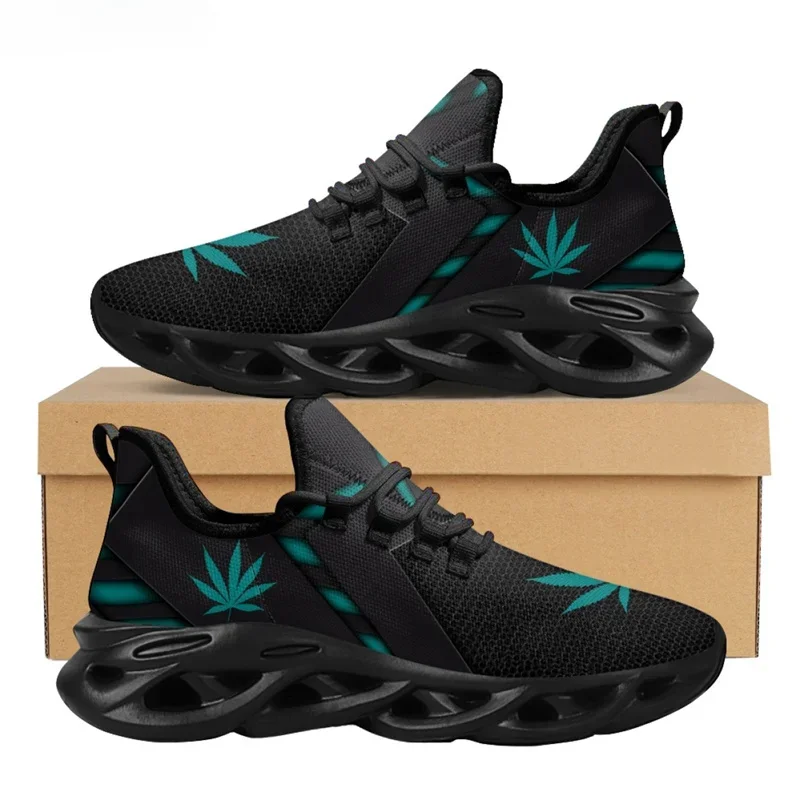 Yeşil ot yaprakları baskı kadı - Breathable Mesh Athletic Shoes incelemesi ve fiyatı