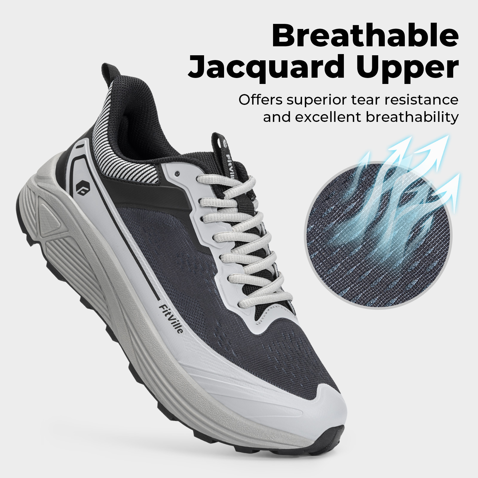 FitVille Geniş Spor Ayakkabıla - Anti Slip Trail Running Sneakers incelemesi ve fiyatı