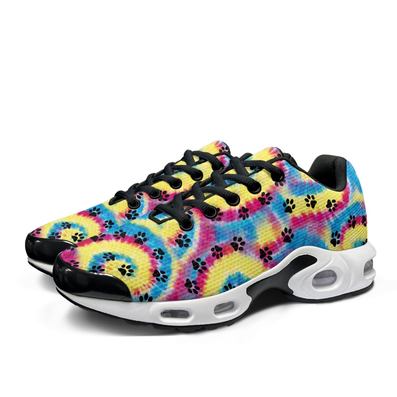 PENSTROLL Tie Dye Paw Print Da - Air Cushion Jogger Shoes Men incelemesi ve fiyatı